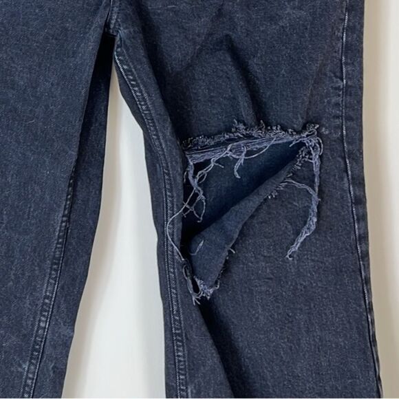 Abercrombie & Fitch 90s Relaxed Jeans Straight Distressed Baggy Size 28 Short - Picture 5 of 12